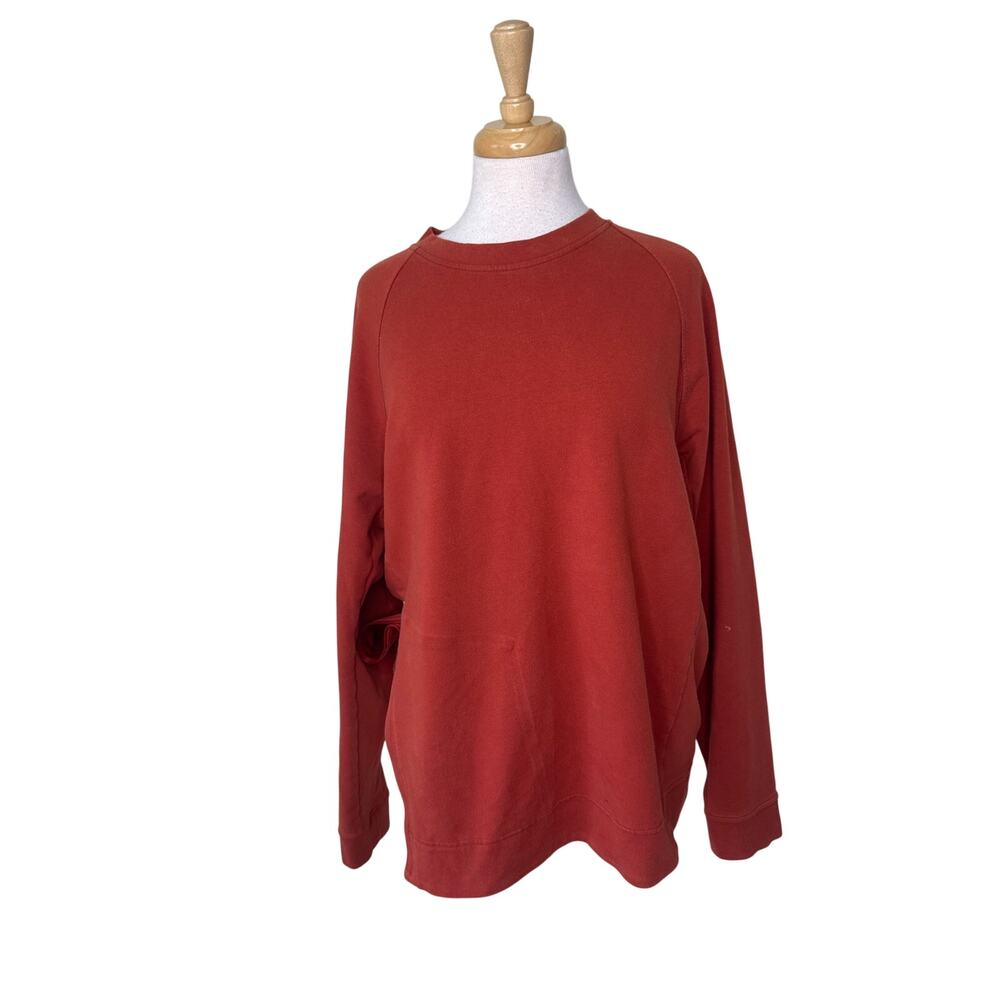 LULULEMON Men's City Sweat Crew Aztec Brick Large Stretch French Terry M3BUGS
